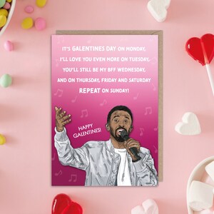 Craig David 7 Days Valentines Galentines Card