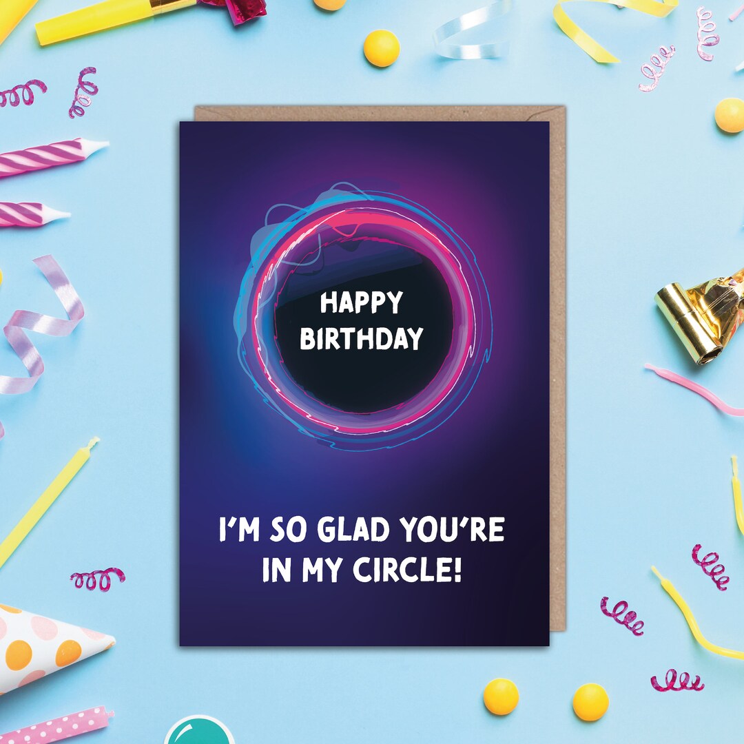 Buy The Circle Birthday Card Funny Birthday Card the Circle Channel  Card for Him Card for Her 16th, 18th, 21st, 30th, 40th TV Online