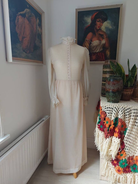 Dollyrockers Rare Vintage 1960s Dress / White / Ma