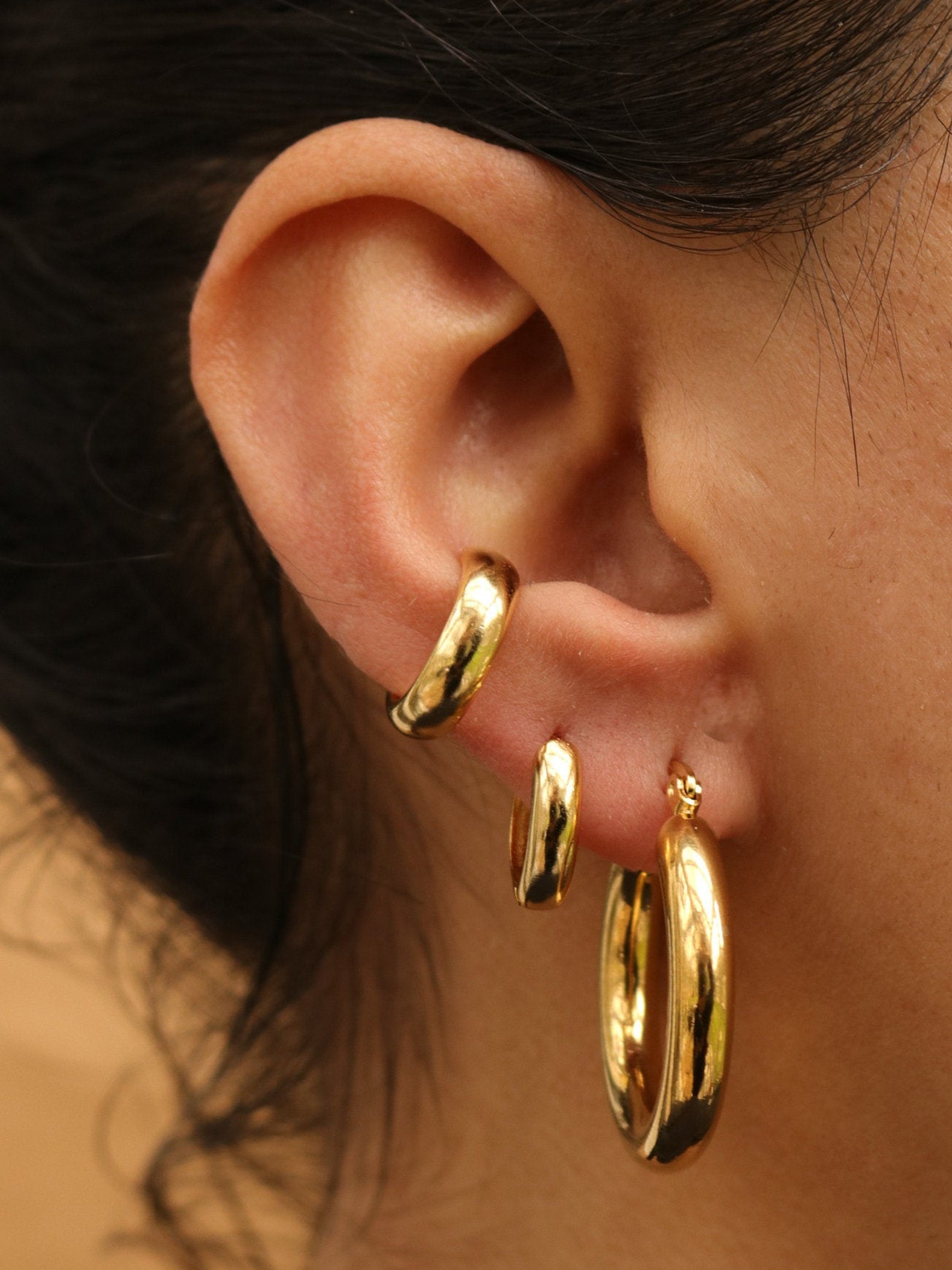 waterproof gold stud earrings
