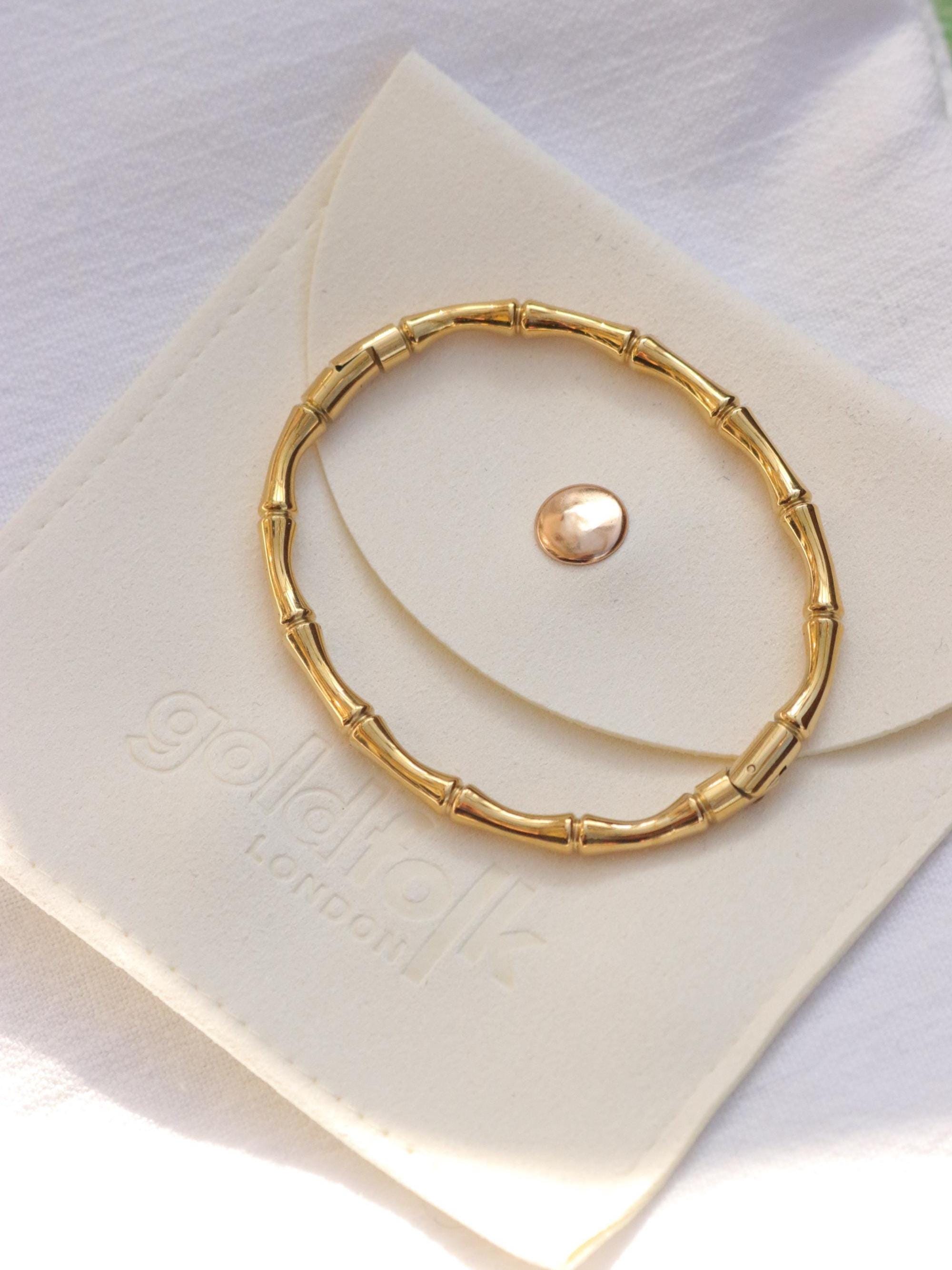 Vintage Sterling Bamboo Bangle - Etsy