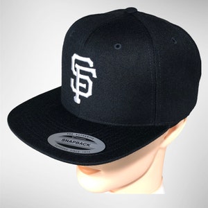 Embroidered SF Giants Yupoong Snapback - Black Baseball Cap
