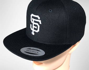 Embroidered SF Giants Yupoong Snapback - Black Baseball Cap
