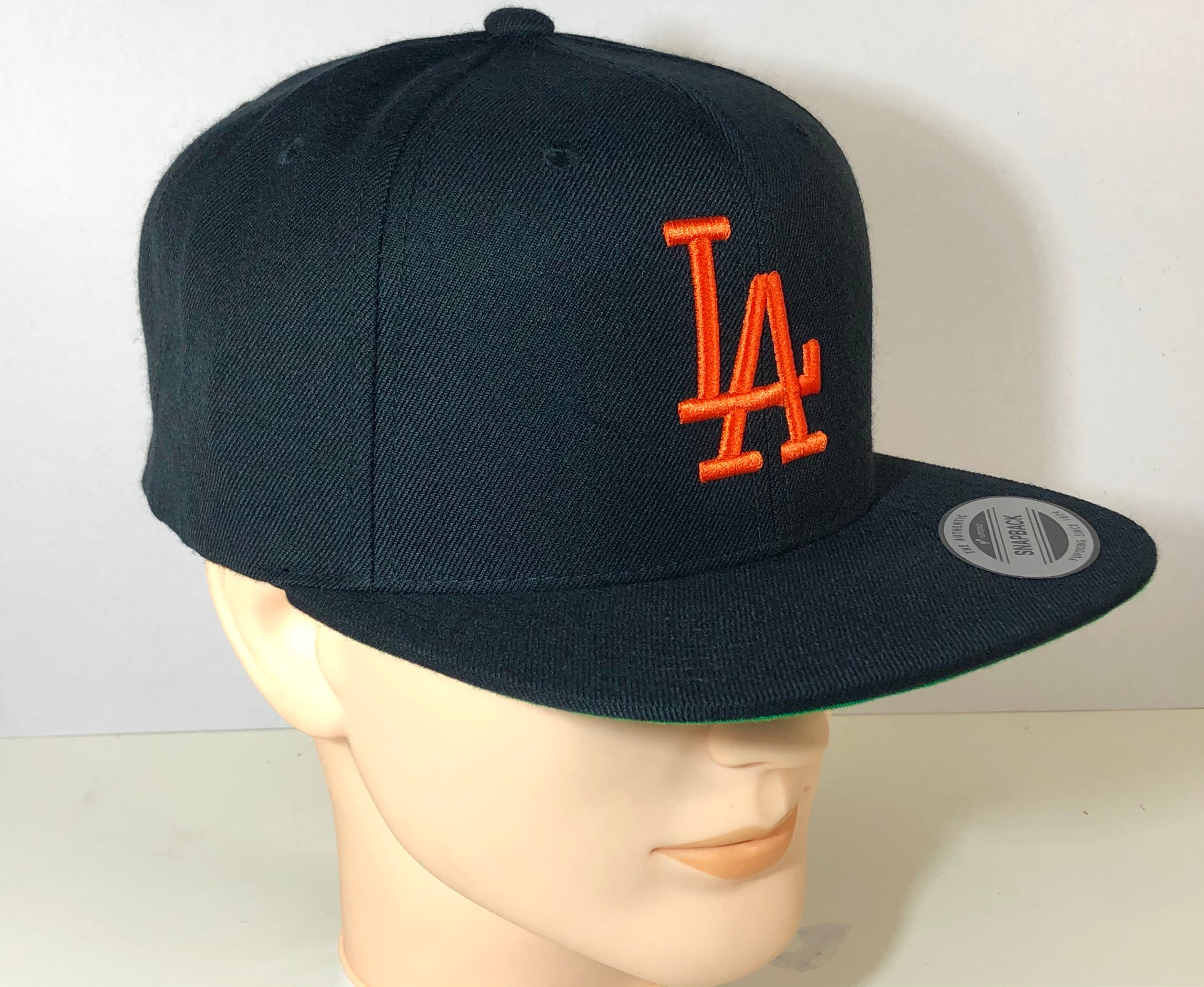 Los Angeles Dodgers New Era All Black Bill and Gray Bottom With