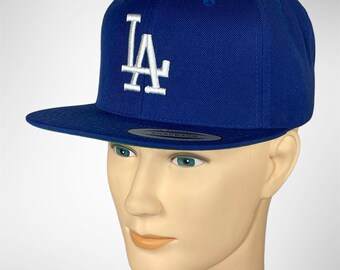 LA Hat Baseball cap Classic Yupoong Snapback Custom made Embroidered hat Los Angeles Dodgers hat Royal Blue