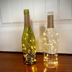 Twinkle Lights Wine Bottle Decor