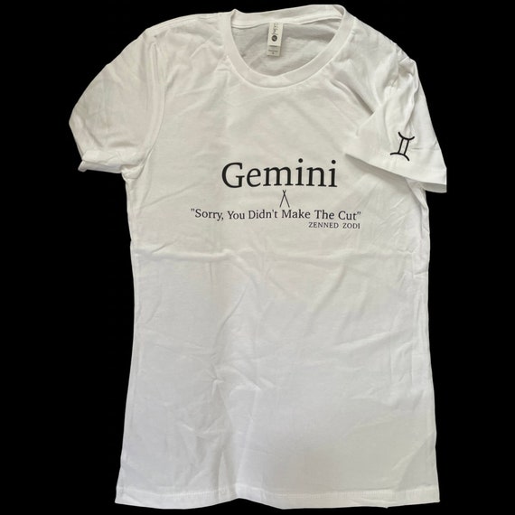 Gemini Graphic Scoop Neck Tshirt | Etsy
