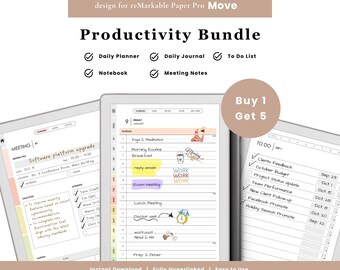 reMarkable Paper Pro Move Productivity Bundle (Digital Download)