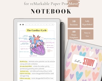 reMarkable Paper Pro Move Notebook, Hyperlinked Template (Digital Download)