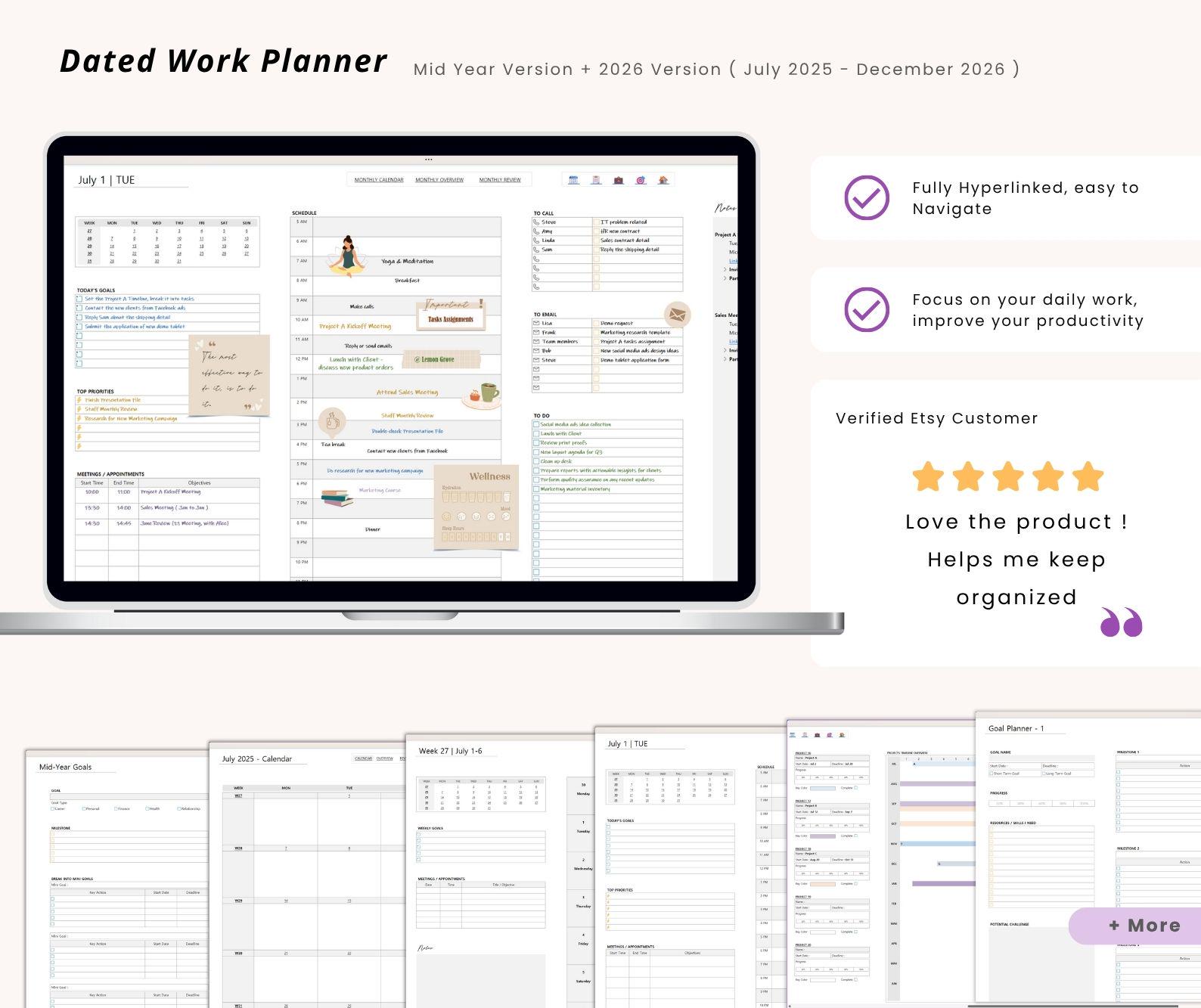 Onenote Productivity Bundle: Work Planner, Project Management, Meeting ...