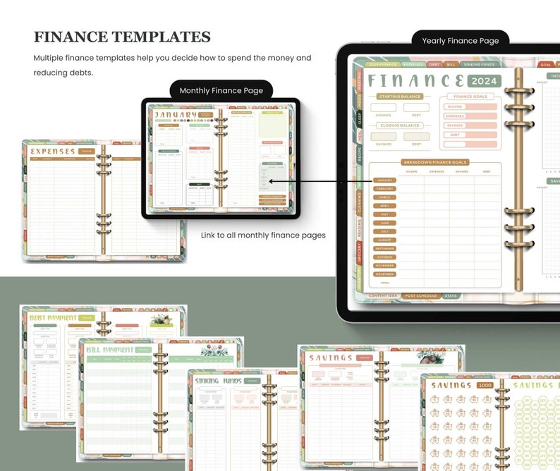 2024 2025 Digital Life Planner, GoodNotes Planner, Weekly Planner, Daily Planner, iPad Planner, Digital Journal, Google & Apple Calendar image 6