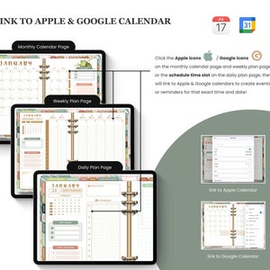 2024 2025 Digital Life Planner, GoodNotes Planner, Weekly Planner, Daily Planner, iPad Planner, Digital Journal, Google & Apple Calendar image 2