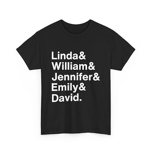Custom Name List Shirt, Helvetica Font Name List, Funny List T-Shirt, Custom Gift, Custom Name Shirt, Funny List Shirt, Funny Women Shirt