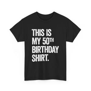 This Is My 50th Birthday Shirt, Funny Mens 50th Birthday Shirt, 50th Birthday Gift For Him, 50th Over The Hill Birthday Party Shirt