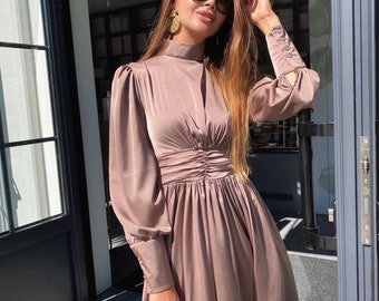 silky flowy dress