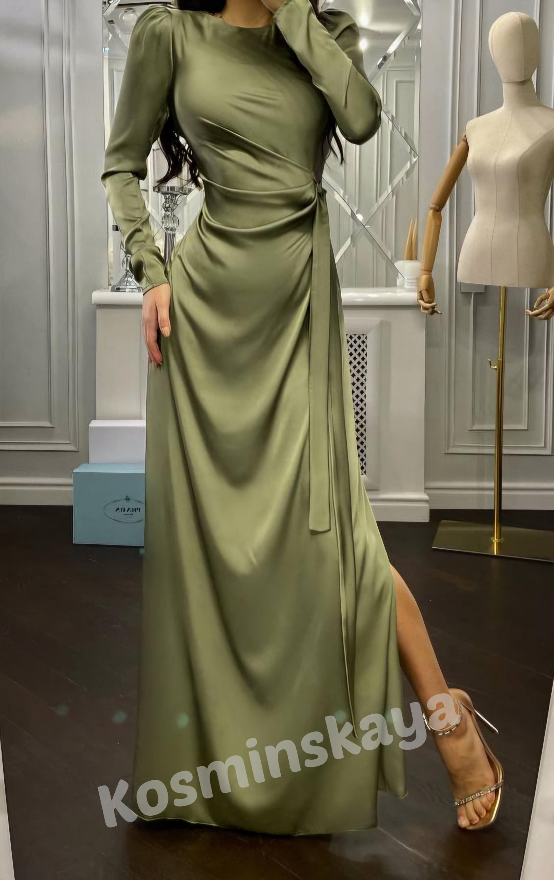 strapless open back dress Shop The Stunning Kari Maxi Dress in Olive – Final Sale main image 0