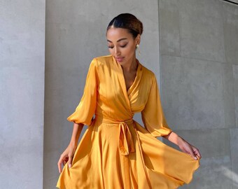 long flowy silk dresses