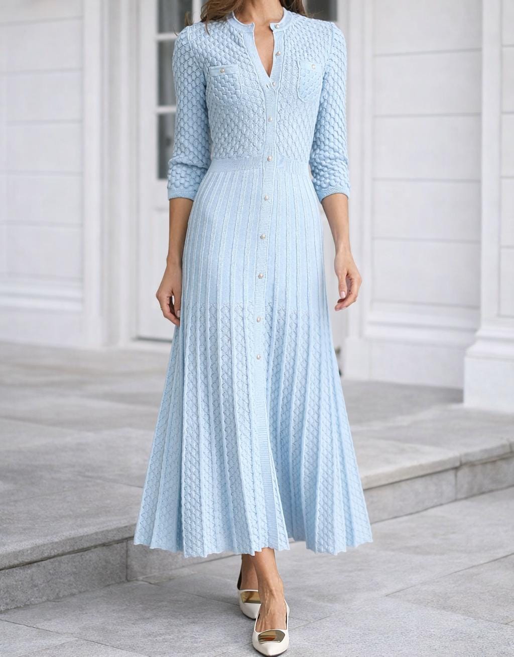 Light Blue Bridesmaid Dresses Modest - Etsy