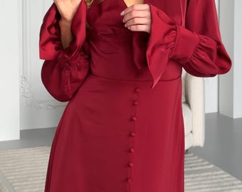 Dress Burgundy Short Dressy Dress Calvin Klein Dress Sleeveless Pleaded, Great Fit Size 12 Belt Included - Etsy Dress Burgundy Short Dressy Dress Calvin Klein Dress Sleeveless Pleaded, Great Fit Size 12 Belt Included - Etsy