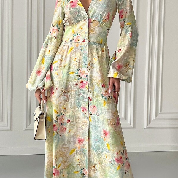 Boho Floral Dress - Etsy