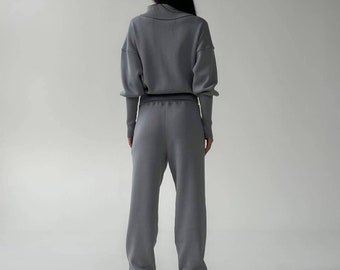 Billionaire Italian Couture Elegante Grigio Cotone Tuta Da Uomo