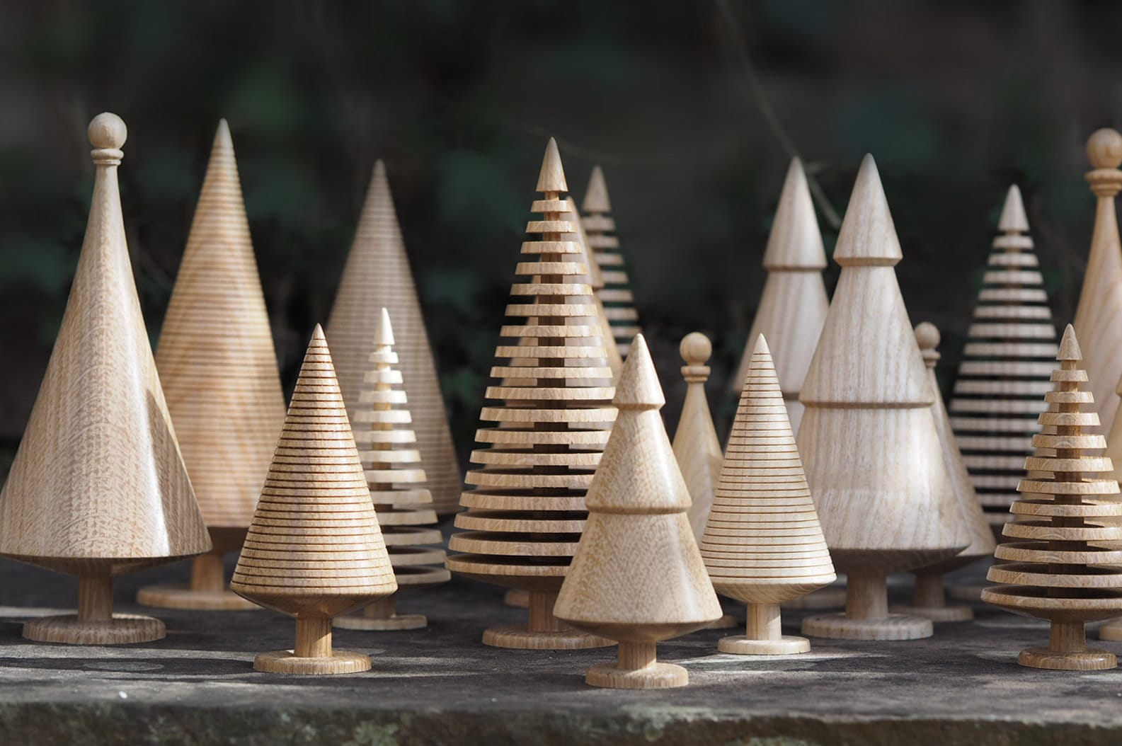 Arbres de Noël en Bois Faits à La Main | Décoration Style Scandinave Table Faite Cadeau Noël