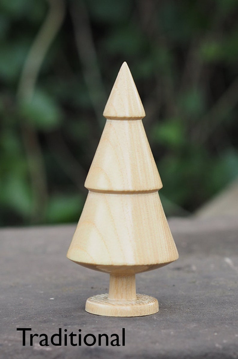 Handmade Wooden Christmas Trees Scandi Style Christmas Decor Handmade Wooden Christmas Ornament Table decoration Xmas Gift image 4