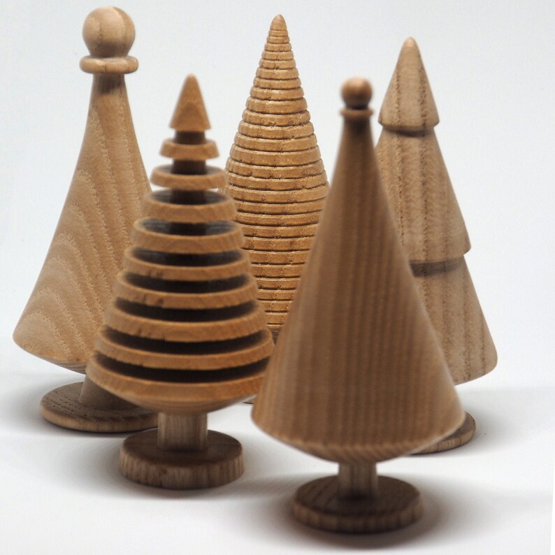 Wooden Christmas Tree Ornament Hand made decoration Etsy