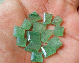 Green Strawberry Quartz: 40 Carat Untreated Gemstone 14 pcs Lot