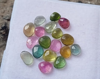 Pierres précieuses multitourmaline roses : lot de 7 carats, fabrication de bijoux