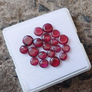 Rhodolite Gemstone Coin Lot: 23 Carat Purple Pink Loose Stones