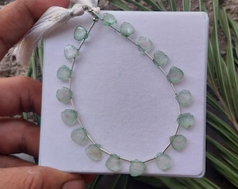 Mint Bi-Color Tourmaline Slice Beads: 30 Carat Gemstone Necklace