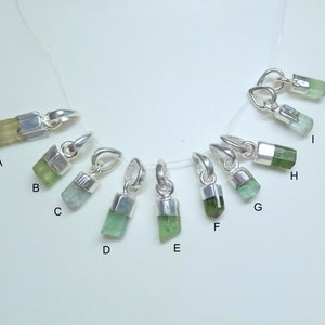 925 Sterling Silver Pendant, Tourmaline Gemstone, Beautiful Pendant Jewelry