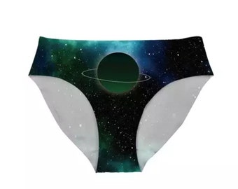 Moon and Stars Celestial Lace Bikini panties MTO S M L XL goth