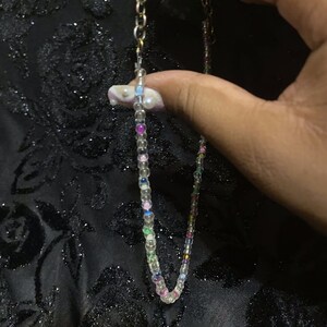 simple multicolor seed bead necklace