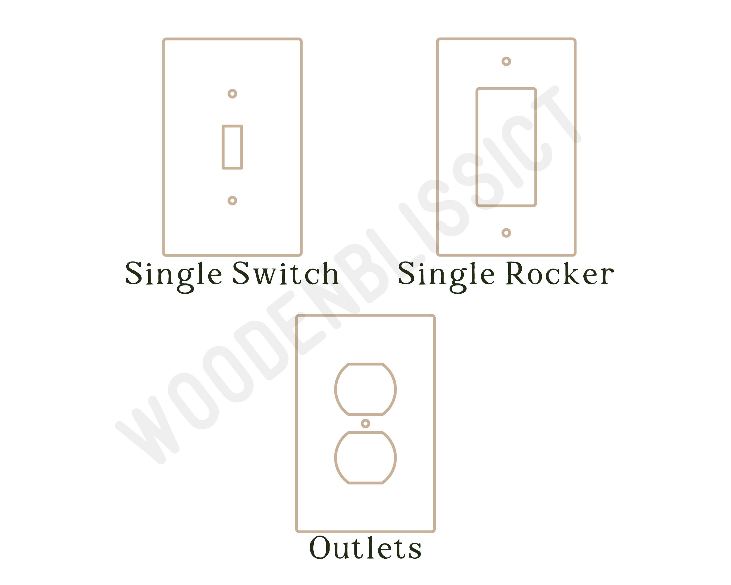 Toaster Breakfast Pastry Light Switch Cover, Laser Cut Acrylic, Home Decor, Single Standard or Rocker Switch option, Renter Friendly
