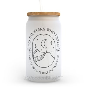 ACOTAR, Una corte de rosas y espinas, Ciudad de las estrellas de Velaris, Taza de café helado, Corte de las estrellas, Magia, Regalo de cumpleaños para ella
