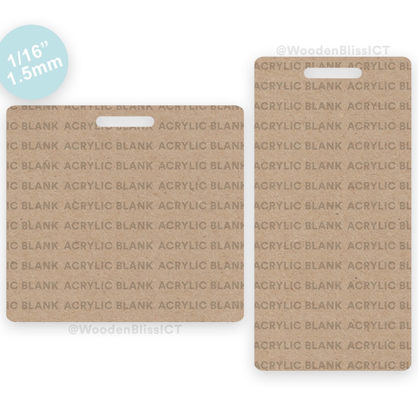 Acrylic Badge Reel Blanks Etsy