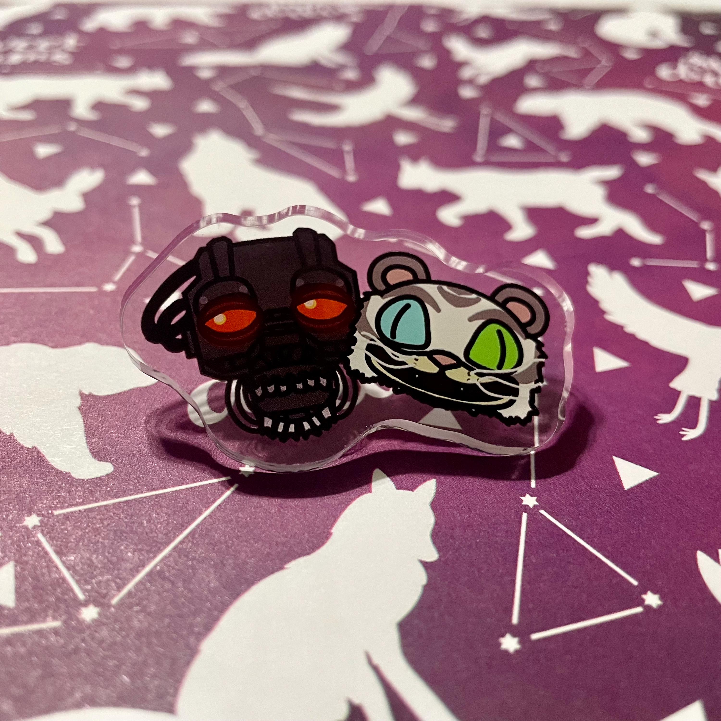 The Mimic and Tiger Acrylic Pin  - Five Nights at Freddy's Secret of the Mimic (FNAF)