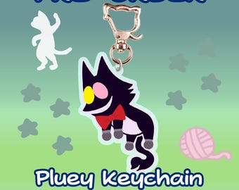 PRE-ORDER Pluey Cat Mike Swinging Tail Keychain - Deltarune