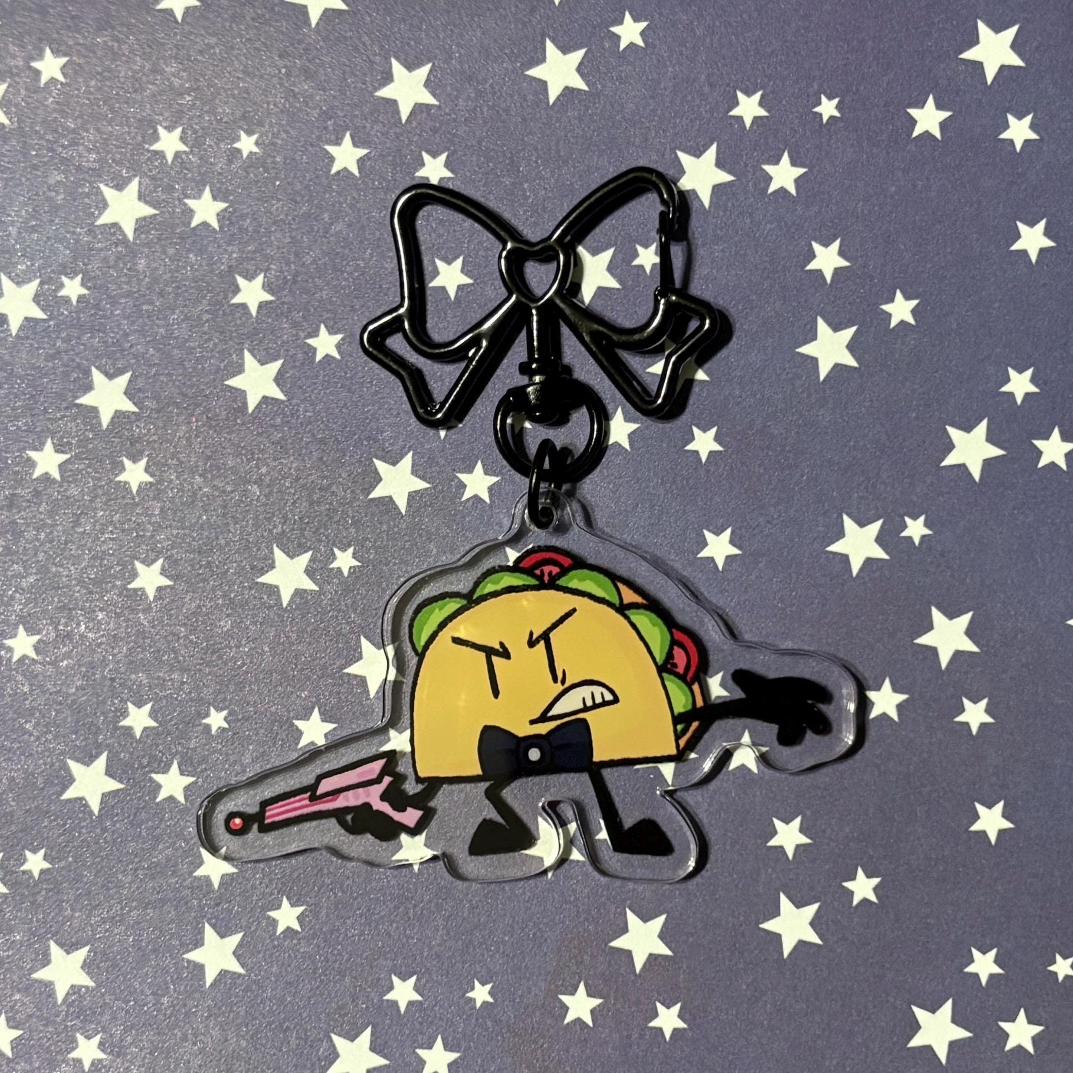 Inanimate Keychains Taco Keychain - Inanimate Insanity - Etsy