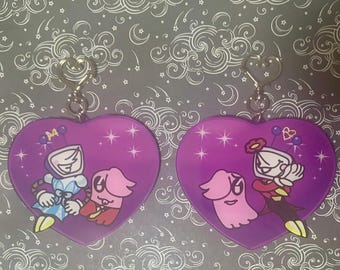 Mettatenna / Tennaton Tenna and Mettaton (Hapstablook) Double-sided Keychain - Deltarune