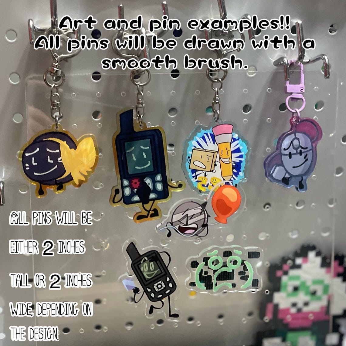 Custom Object Show Acrylic Pin Commissions (ocs & Favorites!!) - Etsy