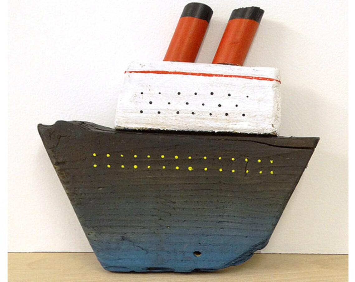 Wooden ship / Wall Decor / Sea wood / Handmade Etsy