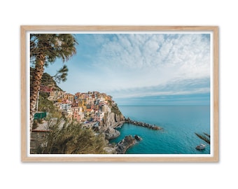 Italy Photography, Cinque Terre Photo Print, Colorful Buildings of Liguria, Wall Art, Home Decor, Cinqueterre, Manarola / Digital Download
