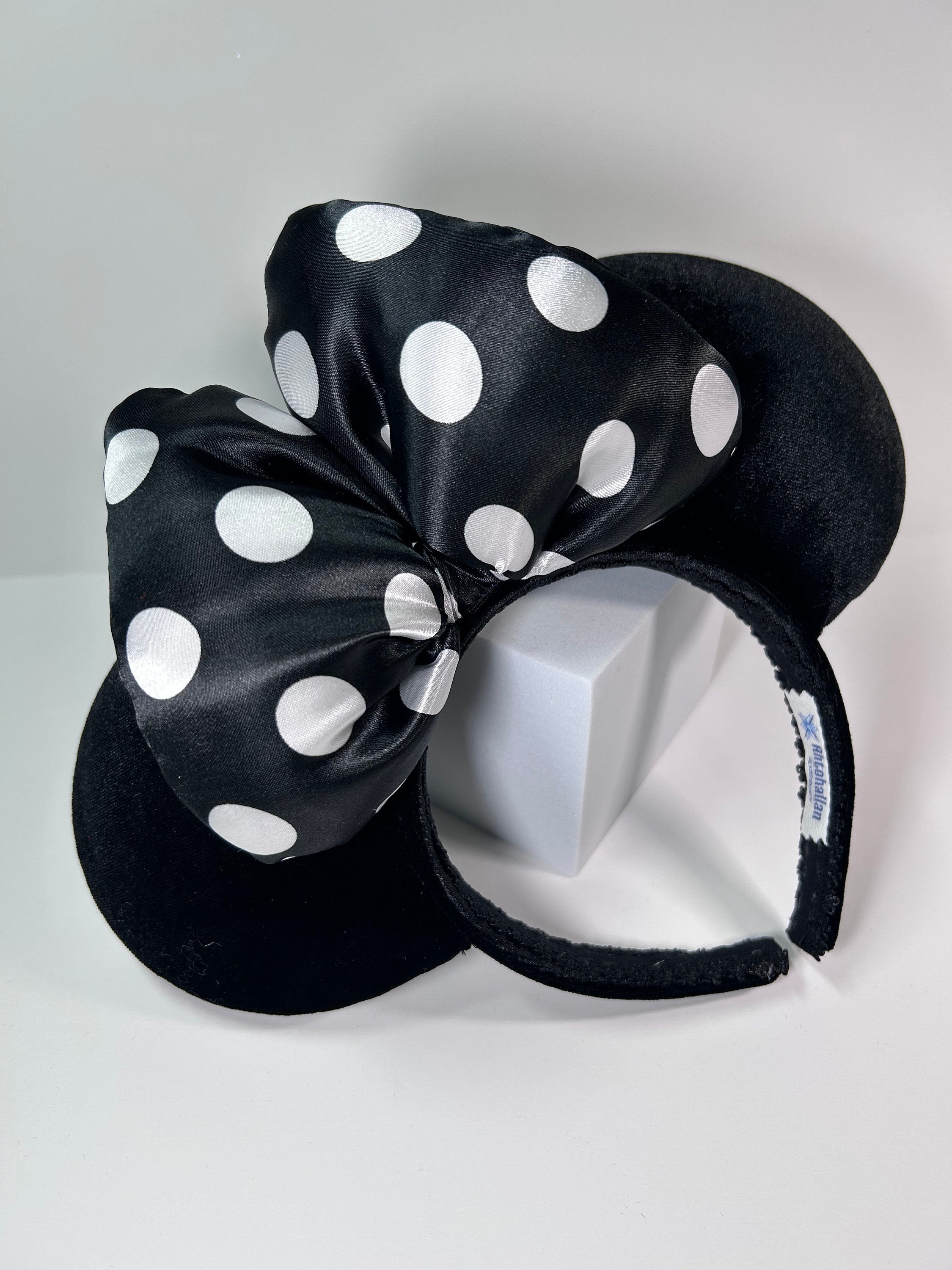 Black and White Polka Dots Mickey Ears - Etsy