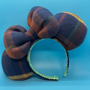 Minnie Mouse Plaid Ears - Navy