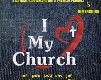 Free Free 307 I Love My Church Svg SVG PNG EPS DXF File