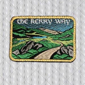 Kerry Way Patch, Black Valley Ireland Embroidered Patch, Irish Hiking Trail Badge, County Kerry Travel Patch, Backpack Trekking Patch