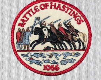 Battle of Hastings 1066 Embroidered Patch – Medieval History Badge for Jackets, Backpacks & Costumes